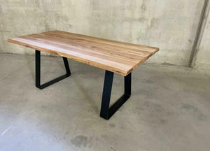 Tavolo legno massello nodo aperto 250x100 sp. 4 cm  fisso (808) - Mobili 2G