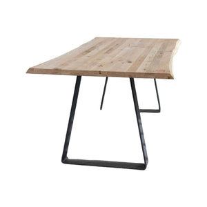 Tavolo legno massello nodo aperto 250x100 sp. 4 cm  fisso (808) - Mobili 2G