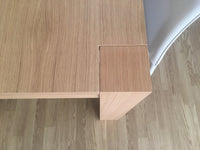 Tavolo legno rovere naturale spazzolato allungabile 160-260x90