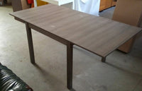 Tavolo moderno a libro rovere grigio 90x90x76h