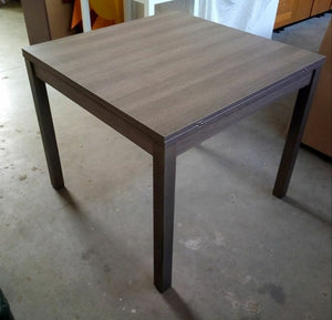 Tavolo moderno a libro rovere grigio 90x90x76h