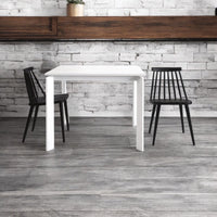 Tavolo moderno allungabile bianco frassinato 90x90x78h (833) - Mobili 2G