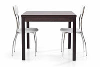 Tavolo moderno apertura a libro moro wenge 90x90x76h