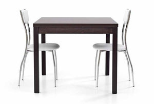 Tavolo moderno apertura a libro moro wenge 90x90x76h