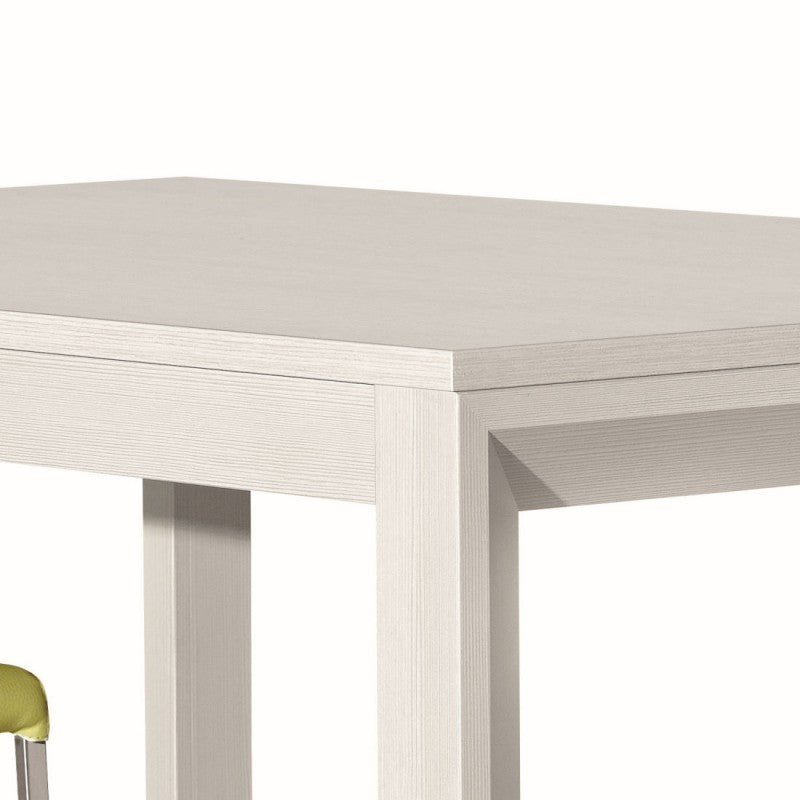 Tavolo moderno bianco frassinato allungabile 110x85 h77