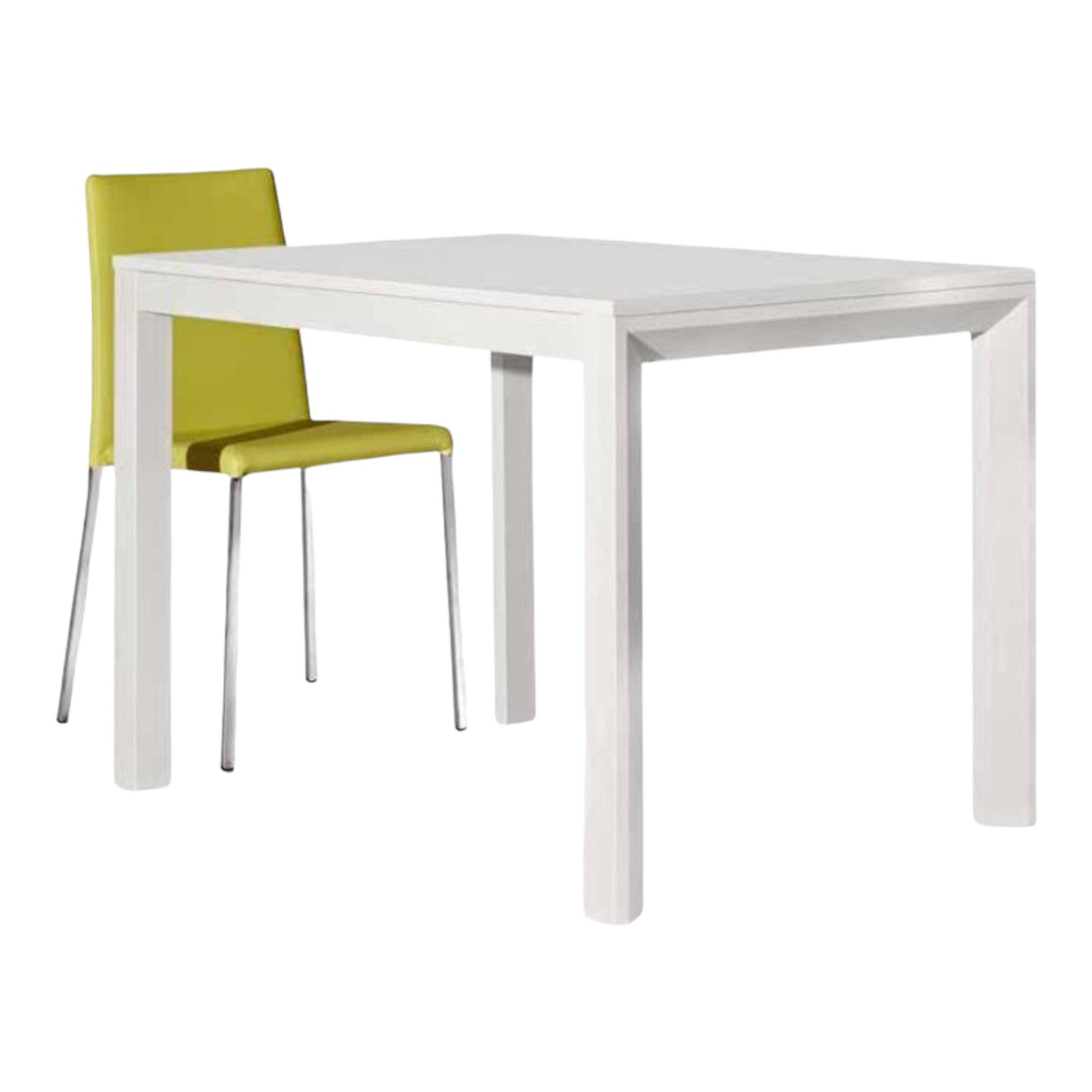 Tavolo moderno bianco frassinato allungabile 130x85 h77