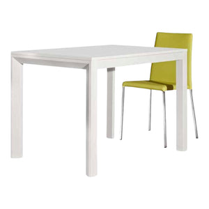 Tavolo moderno bianco frassinato allungabile 130x85 h77