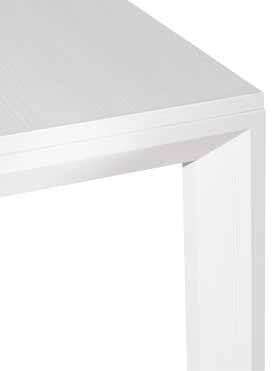 Tavolo moderno bianco frassinato allungabile 130x85 h77
