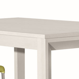 Tavolo moderno bianco frassinato allungabile 130x85 h77