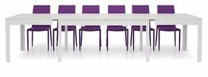 Tavolo moderno bianco frassino 160x90x76 allungabile
