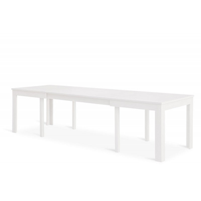 Tavolo moderno bianco frassino 180x90x76 allungabile