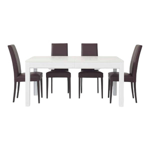 Tavolo moderno bianco frassino 180x90x76 allungabile