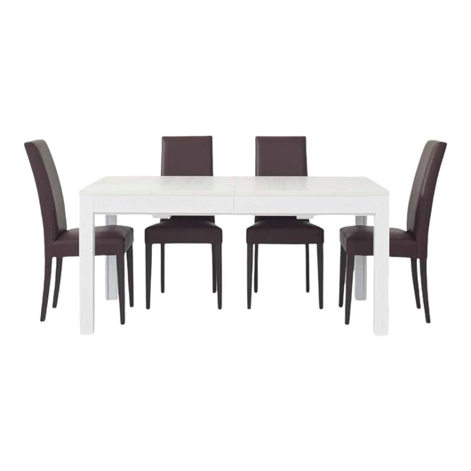 Tavolo moderno bianco frassino 180x90x76 allungabile