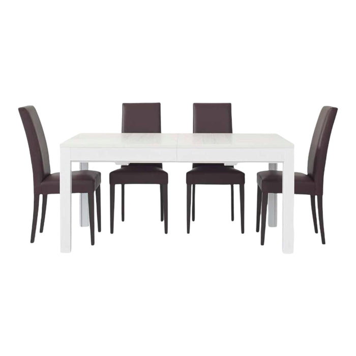 Tavolo moderno bianco frassino 180x90x76 allungabile