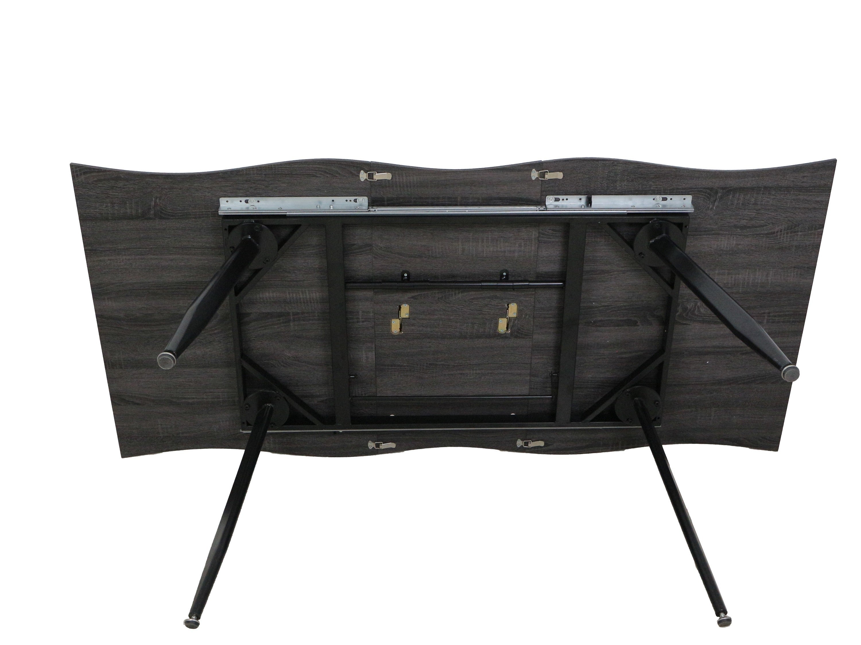 Mobili 2g - tavolo moderno design allungabile rovere grigio 140x85x76 - Mobili 2G