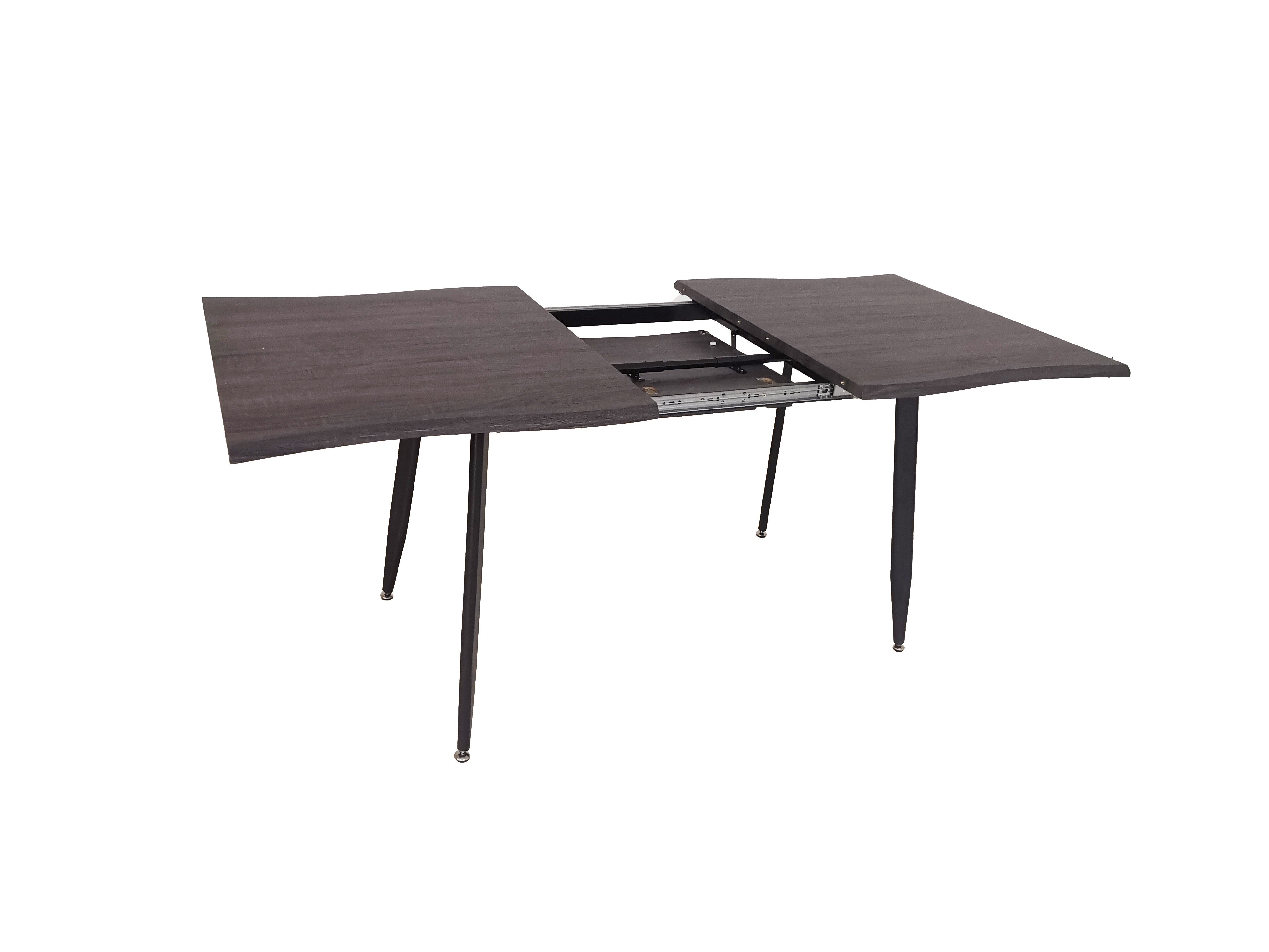 Mobili 2g - tavolo moderno design allungabile rovere grigio 140x85x76 - Mobili 2G