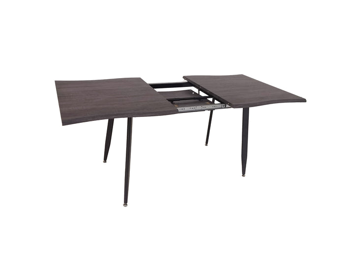 Mobili 2g - tavolo moderno design allungabile rovere grigio 140x85x76 - Mobili 2G