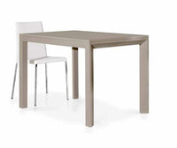 Tavolo moderno rettangolare tortora allungabile  110x70x77
