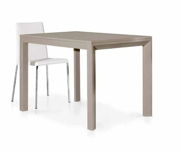 Tavolo moderno rettangolare tortora allungabile  110x70x77