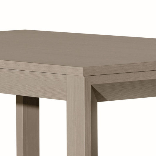 Tavolo moderno rettangolare tortora allungabile  110x70x77