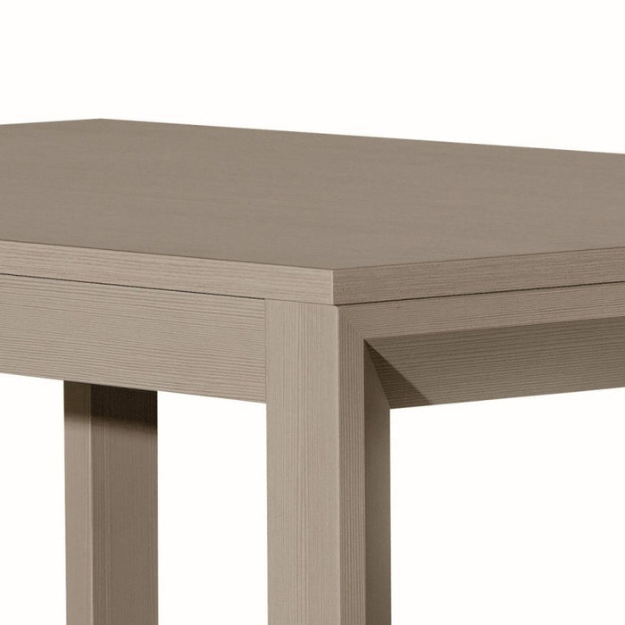 Tavolo moderno rettangolare tortora allungabile  110x70x77