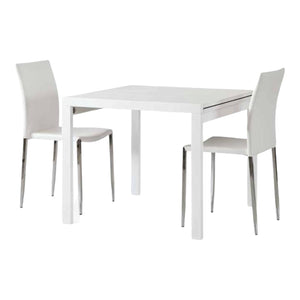 Tavolo moderno rettangolare tortora allungabile  110x70x77