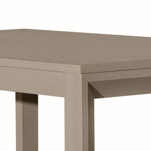 Tavolo moderno rettangolare tortora allungabile 130x85 h77