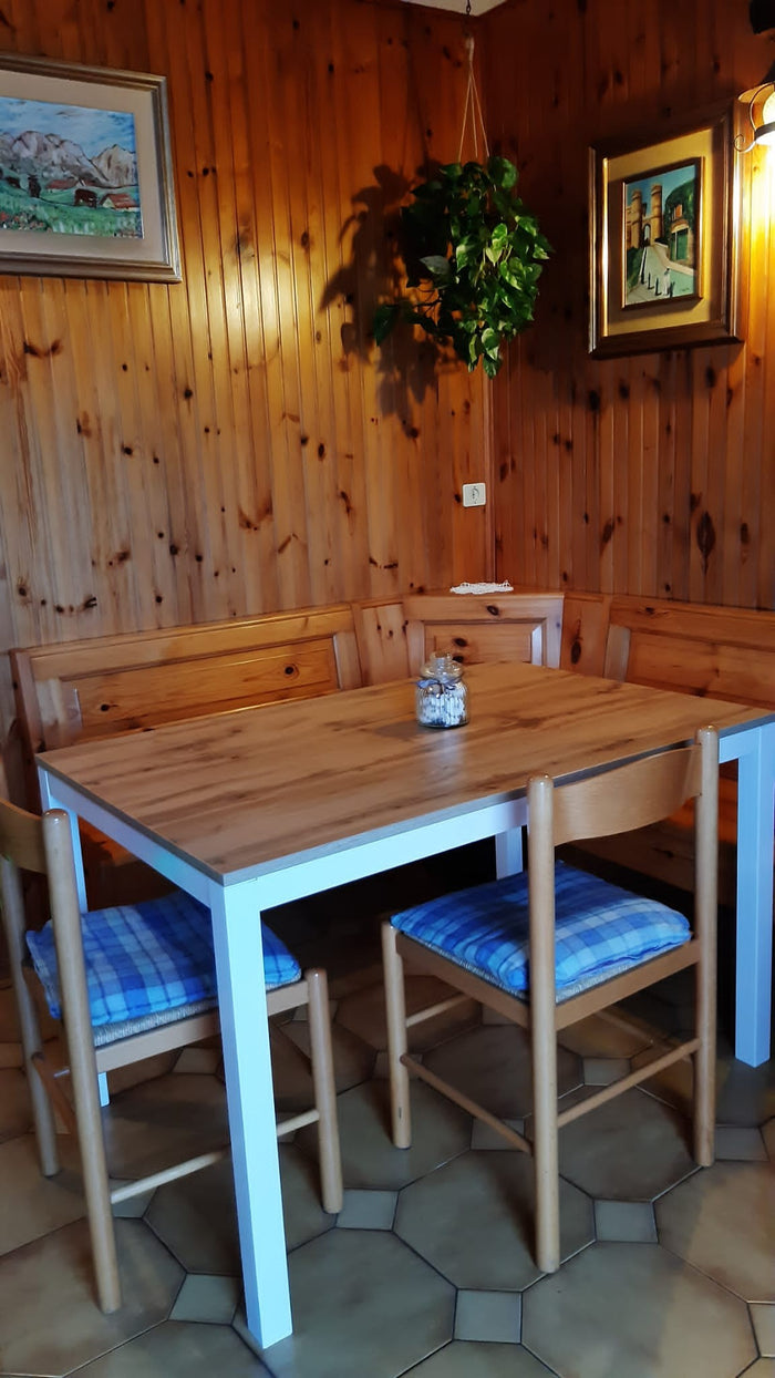 Tavolo moderno rovere allungabile a libro 90x90