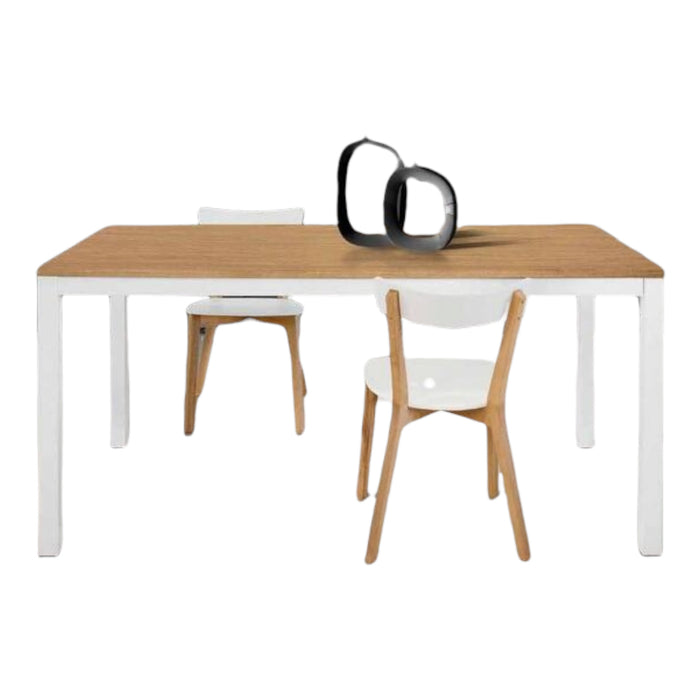 Tavolo moderno rovere allungabile a libro 90x90