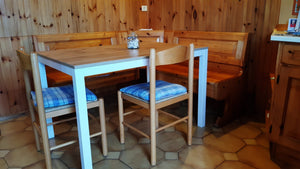 Tavolo moderno rovere allungabile a libro 90x90