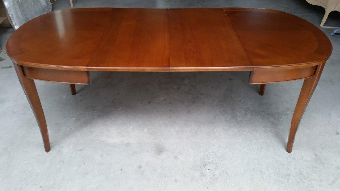 Tavolo ovale allungabile classico legno bassano 115x95x78 - Mobili 2G