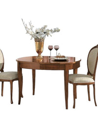 Tavolo ovale allungabile classico legno bassano 115x95x78 - Mobili 2G