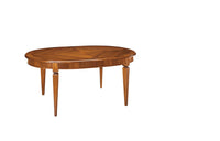 Tavolo ovale allungabile in legno massello di noce l.130 p.105 h.78 - Mobili 2G