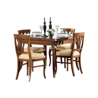 Tavolo quadrato allungabile classico legno bassano 110x110x80 - Mobili 2G