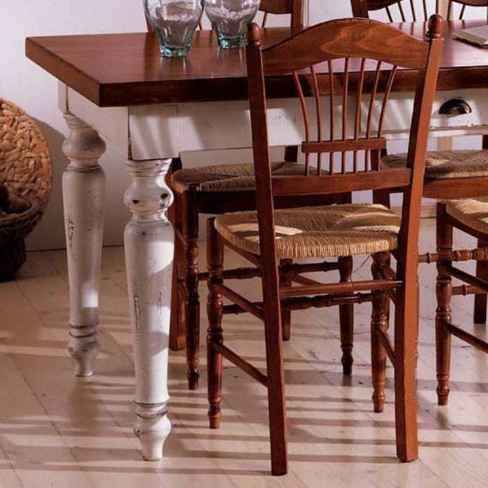 Tavolo rettangolare 1 cassetto legno shabby 160x90x80 - Mobili 2G