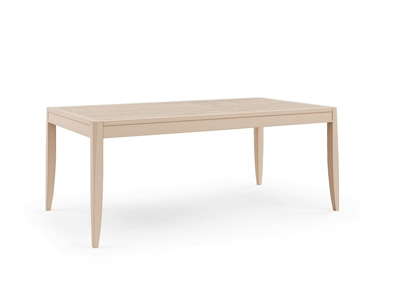 Tavolo rettangolare allungabile con decoro foglia in legno l.200 p.100 h.80 - Mobili 2G