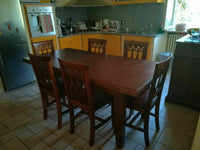 Tavolo rettangolare allungabile in legno l.180 p.85 h.78