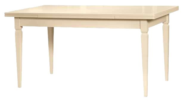 Tavolo rettangolare allungabile legno shabby avorio 160x85x85 - Mobili 2G