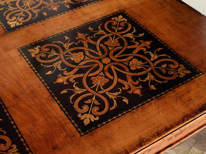 Tavolo rettangolare classico legno intarsio tinta noce 220x100x80 - Mobili 2G