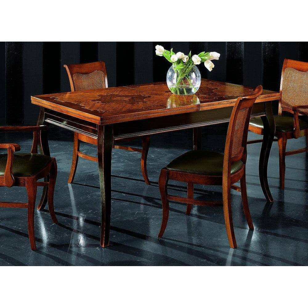 Tavolo rettangolare classico legno shabby 160x90x78 - Mobili 2G