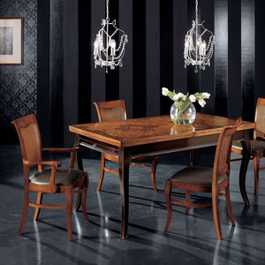 Tavolo rettangolare classico legno shabby 160x90x78 - Mobili 2G