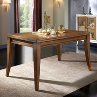 Tavolo rettangolare in legno di frassino tinta noce 140x85x79 - Mobili 2G