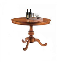 Tavolo rotondo finitura bassano allungabile 100 noce