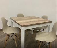 Tavolo rovere laminato allungabile a libro 90x90 h.78