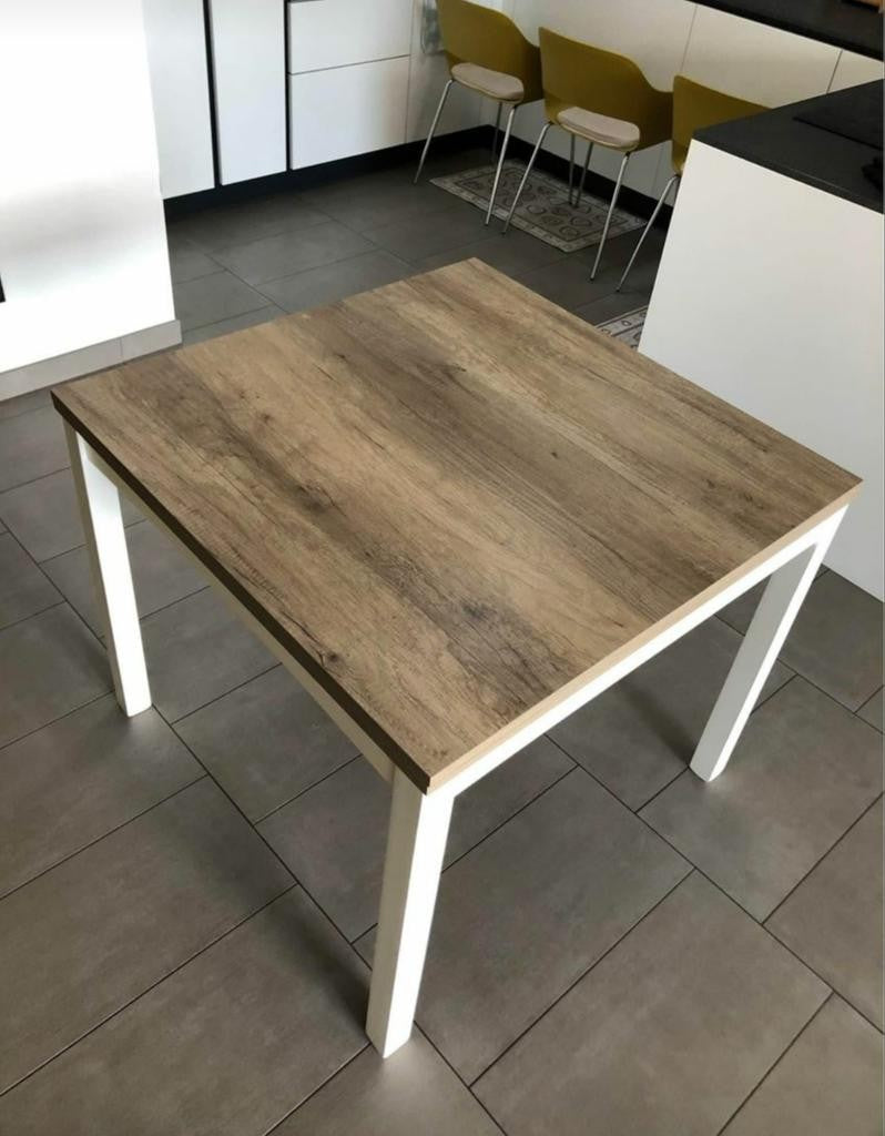 Tavolo rovere laminato allungabile a libro 90x90 h.78