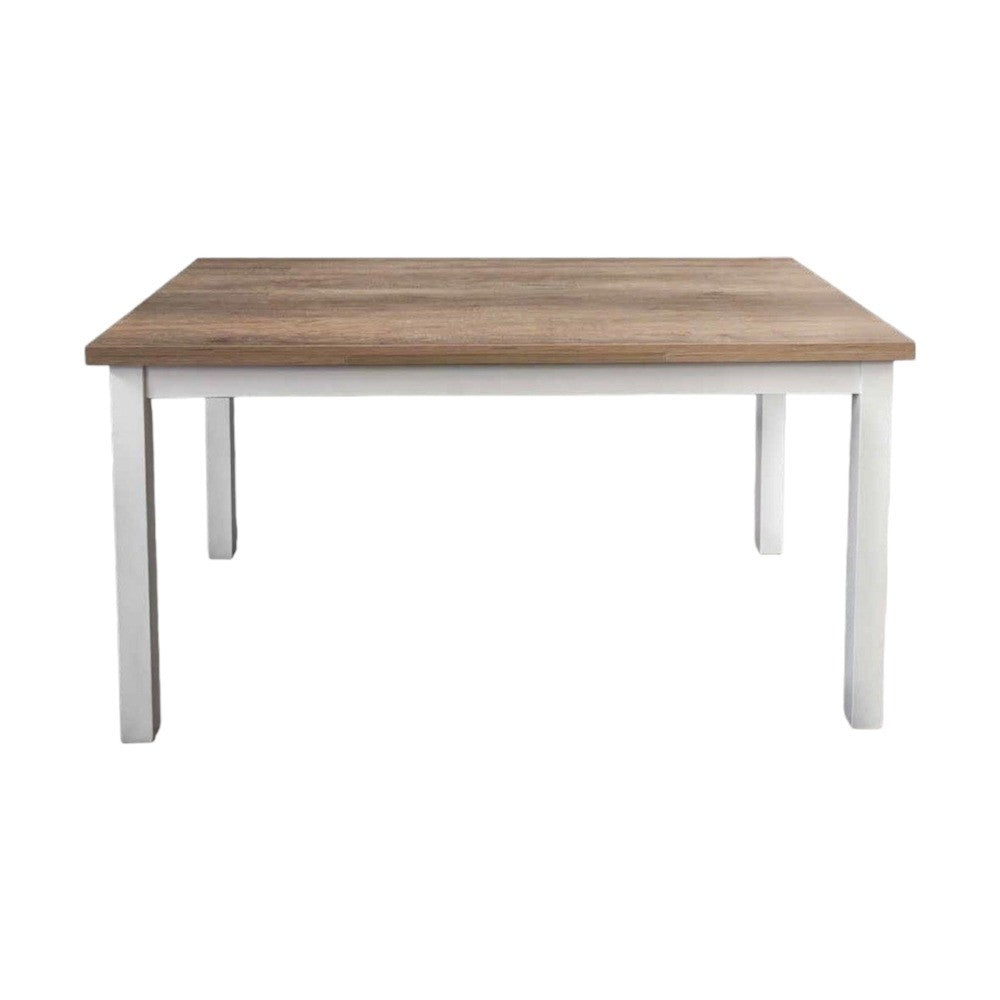 Tavolo rovere nodato struttura in legno allungabile 130x80x78