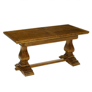 Tavolo rustico allungabile in legno massello di noce l.180 p.85 h.78