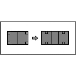 Tavolo shabby allungabile gamba a spillo legno massello bianco l.160 p.90 h.80 - Mobili 2G