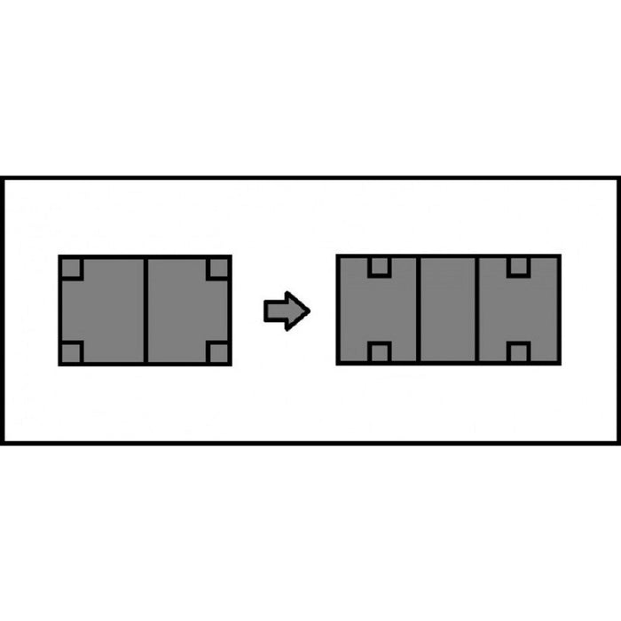Tavolo shabby allungabile gamba a spillo legno massello bianco l.160 p.90 h.80 - Mobili 2G
