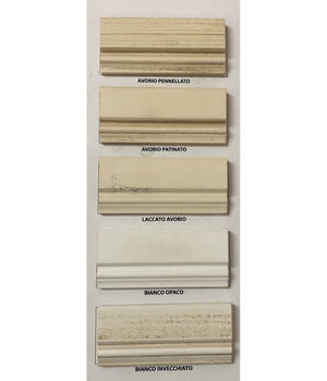 Tavolo shabby allungabile gamba tornita in legno bianco/noce l.200 p.100 h.80 - Mobili 2G